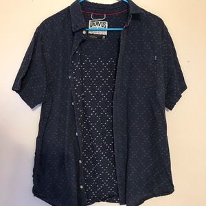 Navy Short Sleeve Button Down